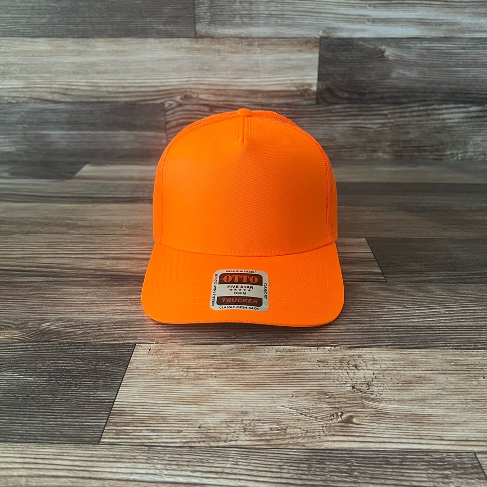 Highlighter Orange Trucker Hat